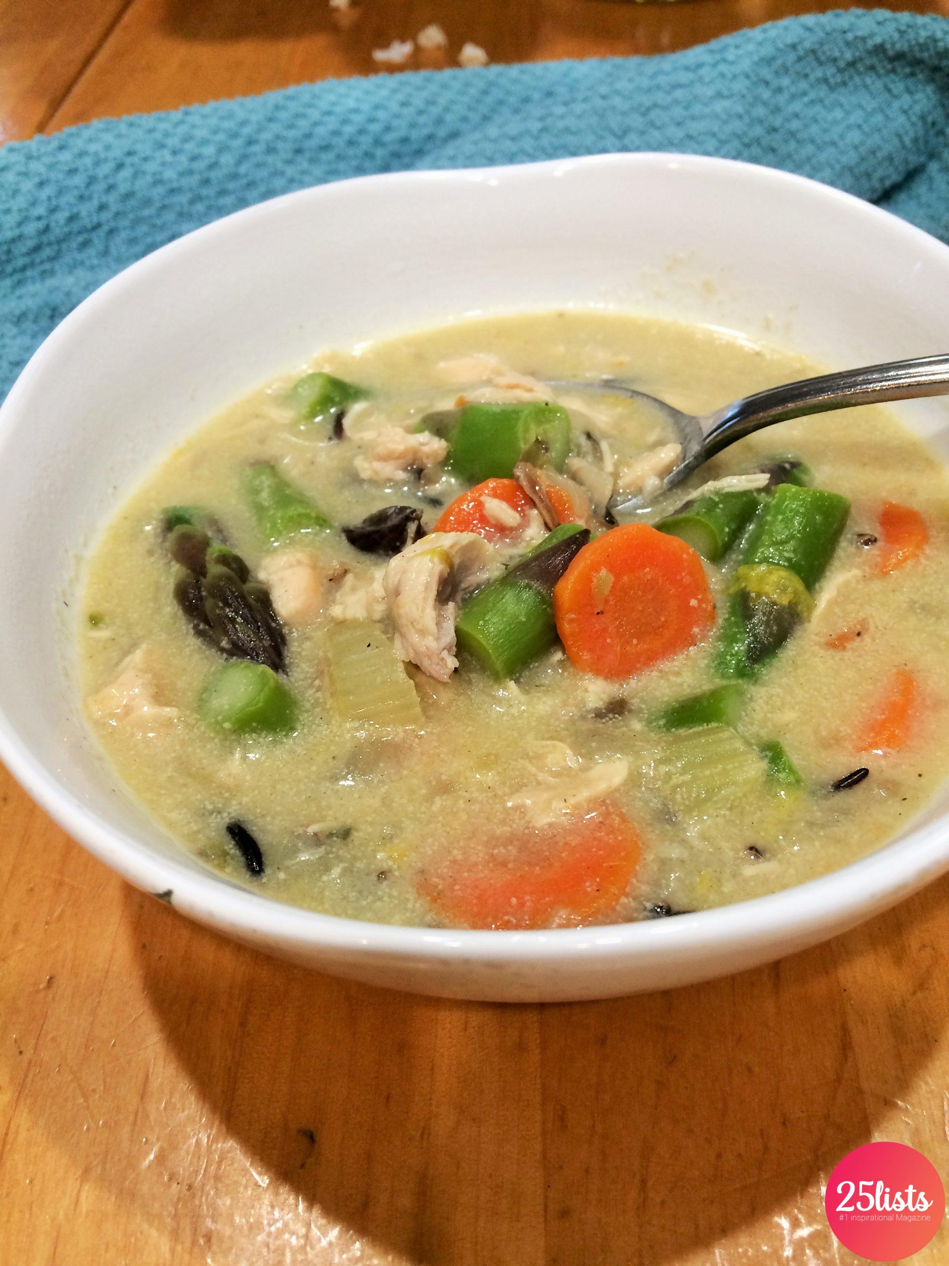 Asparagus and Wild Rice Soup : Recipe and best photos