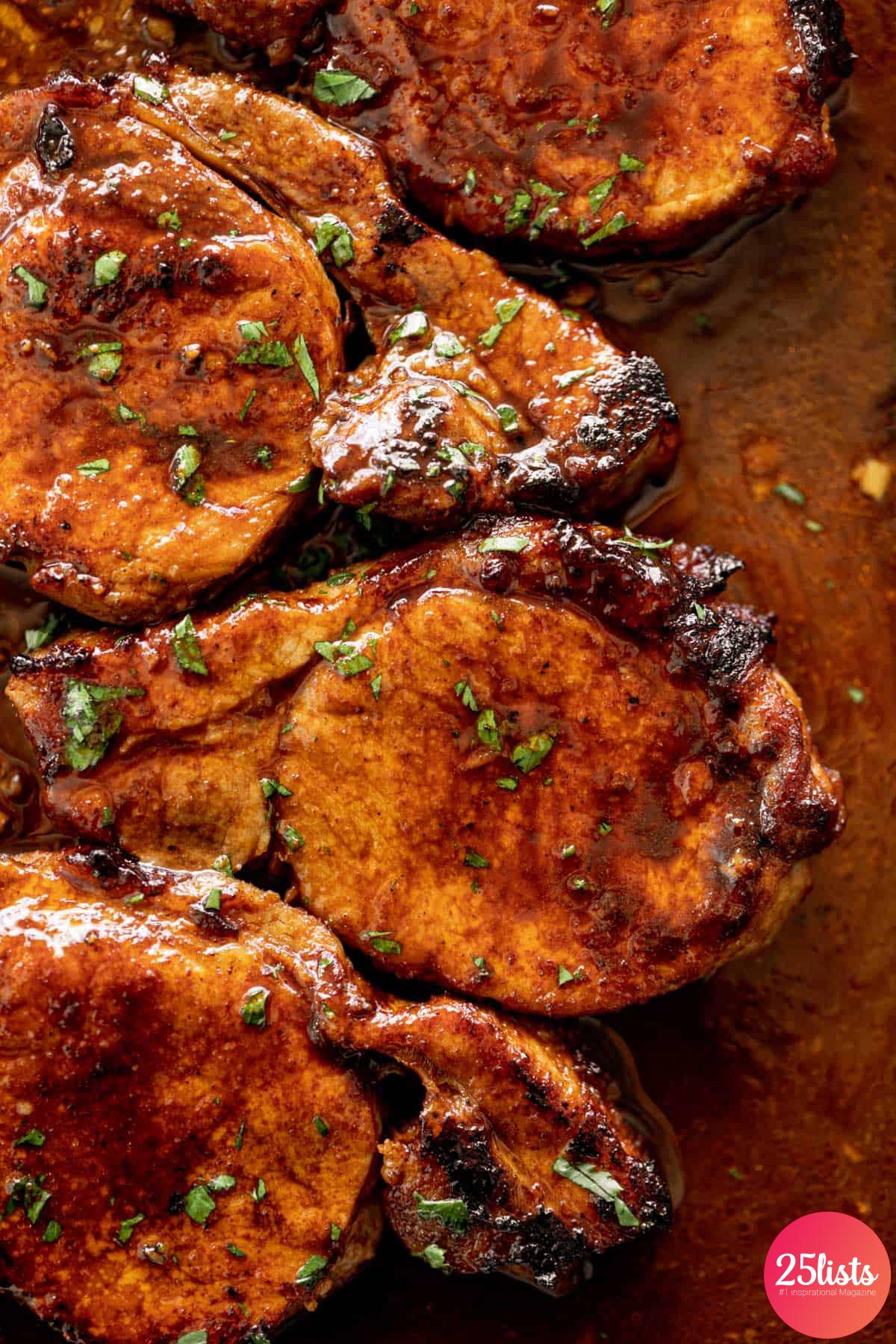 Pork Chops with Barbecue Sauce : Recipe and best photos
