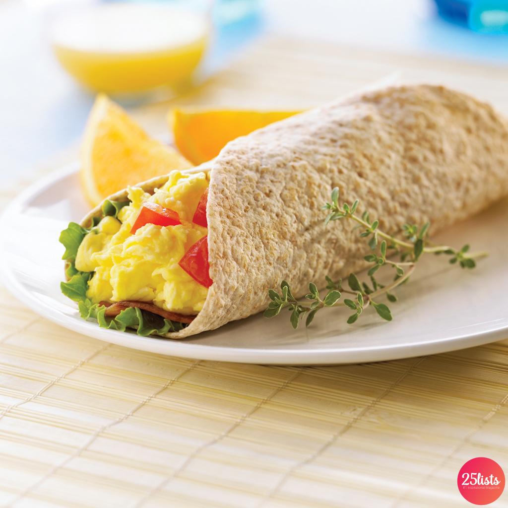 Scrambled Egg Tortilla Wraps Recipe and best photos