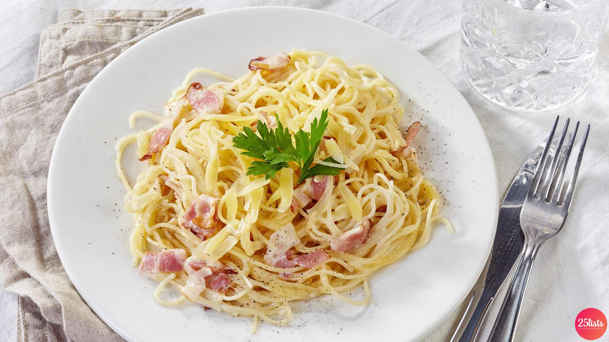 Spaghetti Carbonara : Recipe and best photos