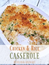Chicken Rice and Veggie Casserole : Recipe and best photos