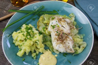 142520307-isolated-blue-china-dish-with-codfish-fillet-poached-on-pointed-cabbage-mustard-sauce-and-mashed-pot.jpg