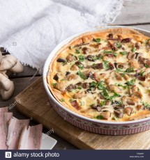 homemade-quiche-lorraine-with-chicken-mushrooms-cheese-and-bacon-tart-with-chicken-chicken-pie-mushroom-pie-T332GP.jpg