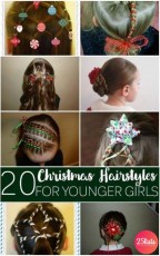 25 Easy Christmas Hairstyles Ideas