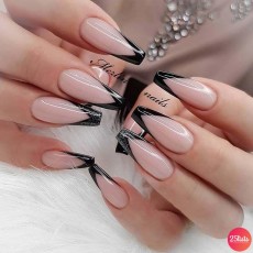 20 Luxury Coffin French Tips Nail Designs
