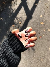 20 Luxury Coffin French Tips Nail Designs