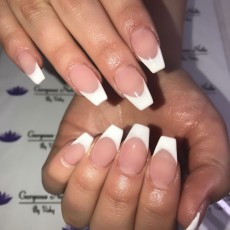 List : 20 Luxury Coffin French Tips Nail Designs