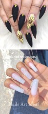35+Beautiful Stiletto Nails Art Designs And Acrylic Nails Ideas 2020