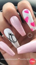Valentine’s Day Acrylic Nails