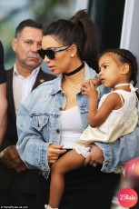 List : Kim and Kourtney Kardashian Attend Sunday Service With North West and Penelope Disick in Paris