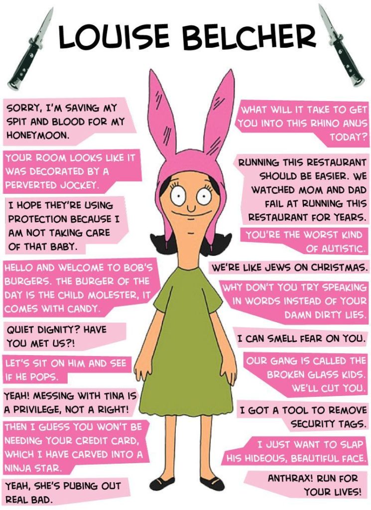 List & Collection : bobs burgers quotes.