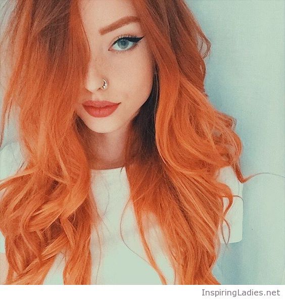 Hairstyle Trends Top 28 Orange Hair Color Ideas Neon