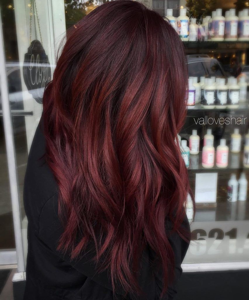 Hairstyle Trends Shockingly Pretty Dark Red Hair Color Ideas