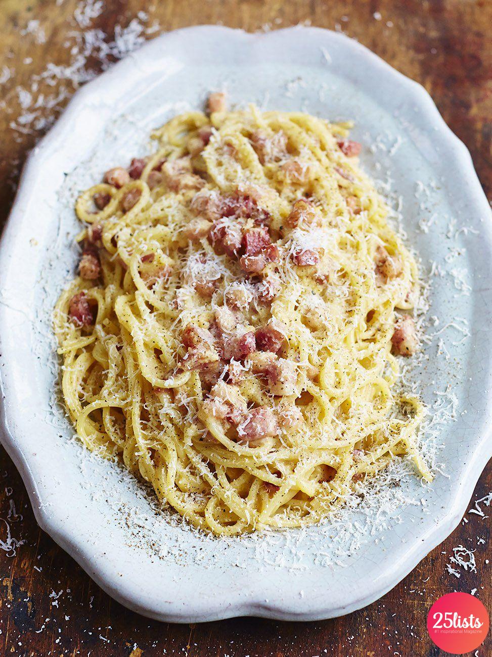 Pasta Carbonara : Recipe and best photos