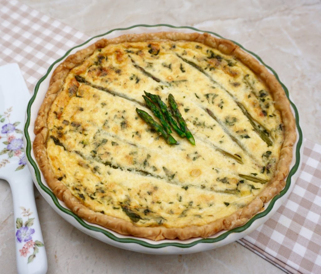 Asparagus Custard Quiche : Recipe and best photos