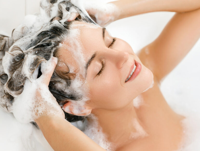 wash hair massage
