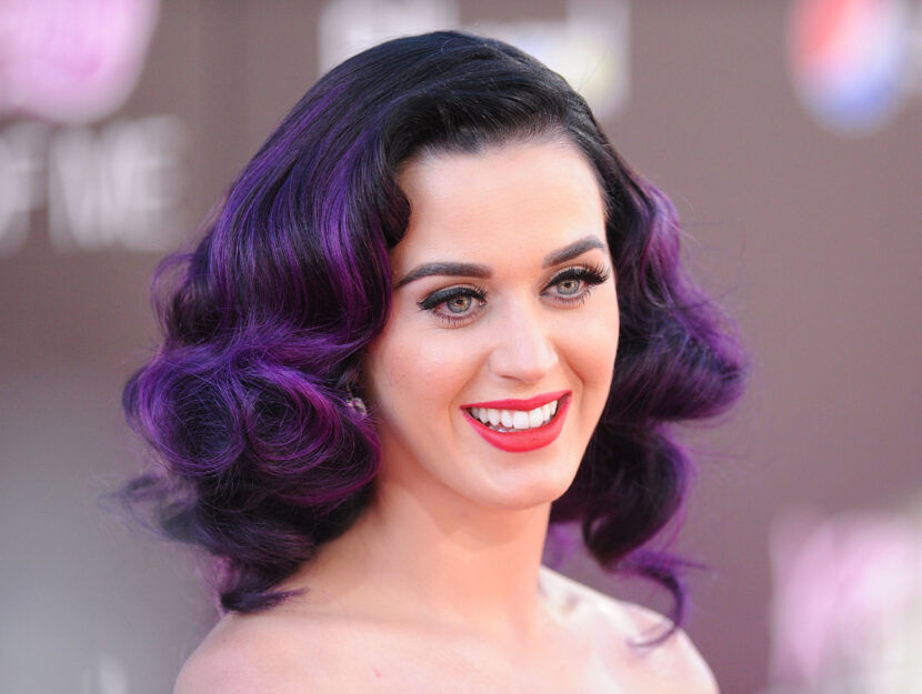 Katy Perry, winter woman, with black base (reproduced) and pop purple shades