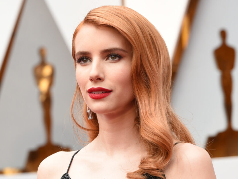 Emma Roberts, soft summer with naturally light brown hair, is enhanced with a soft and sen