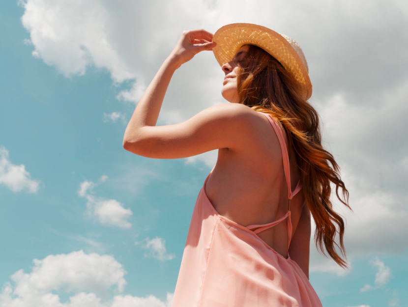 girl with hat