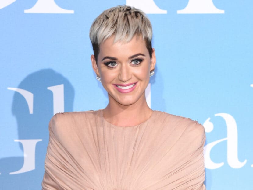 Katy Perry belongs to the bright winter season and plays with a contrasting silver blonde 